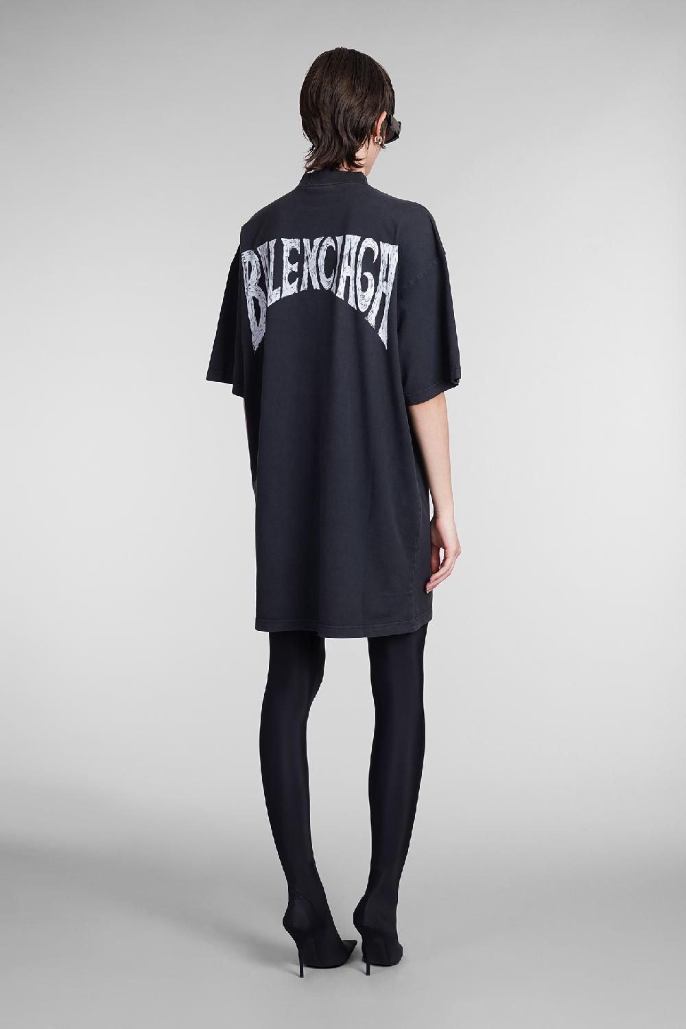 Deliberti Balenciaga Abito in cotone nero cod. 393400 - Deliberti The Luxury Shopping Offerte