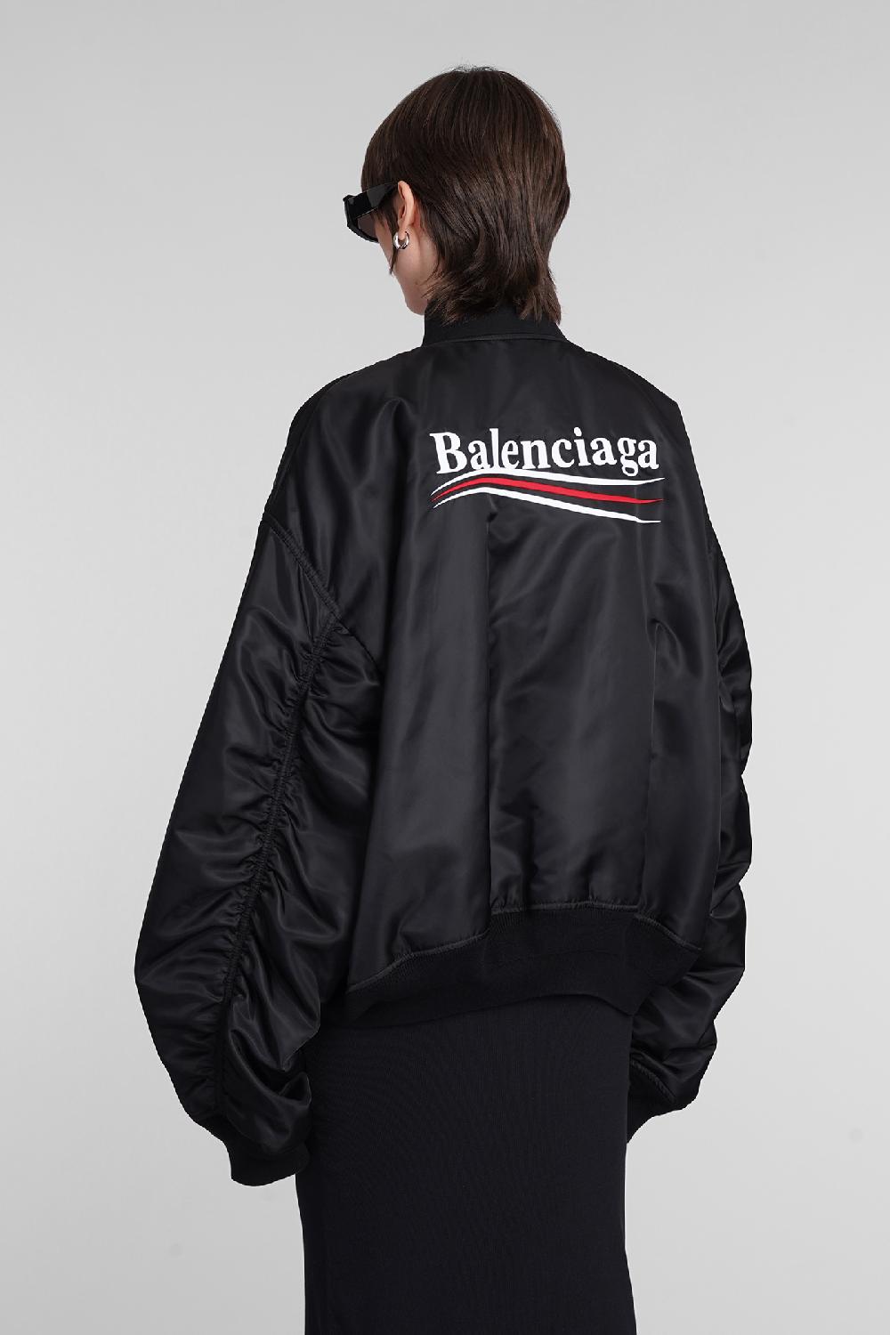 Deliberti Balenciaga Bomber in poliammide nera cod. 398345 - Deliberti The Luxury Shopping Hotsell