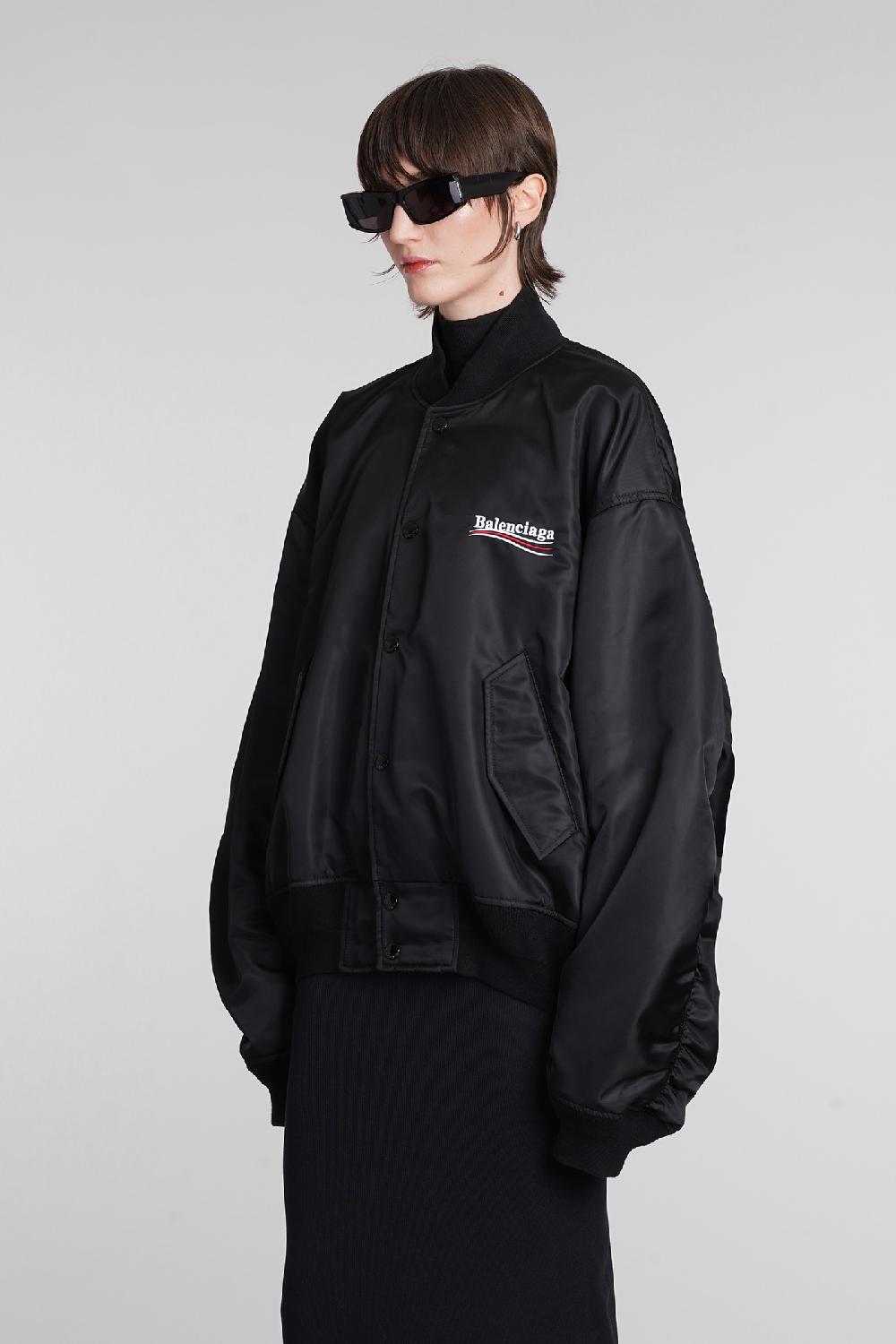 Deliberti Balenciaga Bomber in poliammide nera cod. 398345 - Deliberti The Luxury Shopping Hotsell