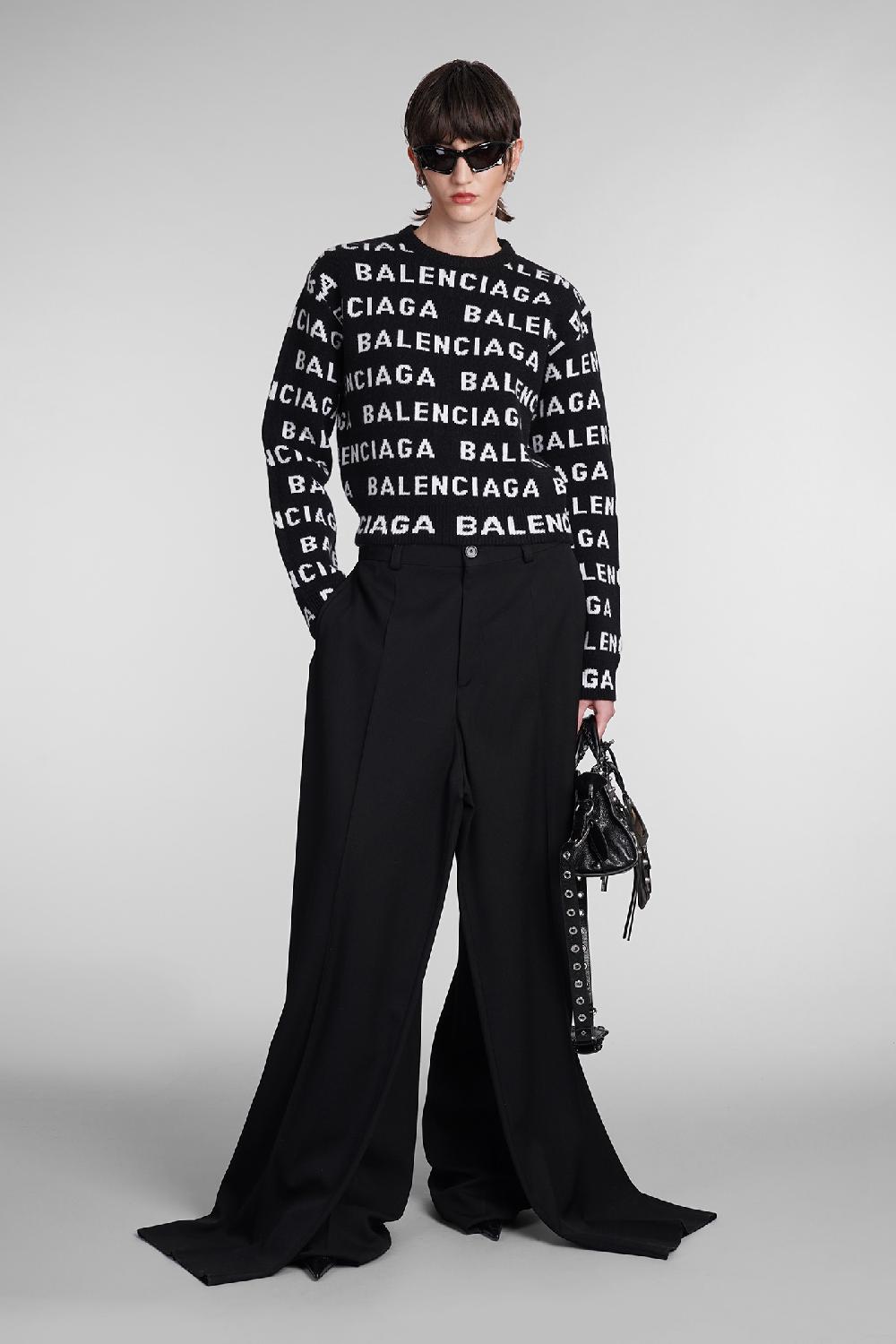 Deliberti Balenciaga Maglia in lana nera cod. 393401 - Deliberti The Luxury Shopping I Più Venduti