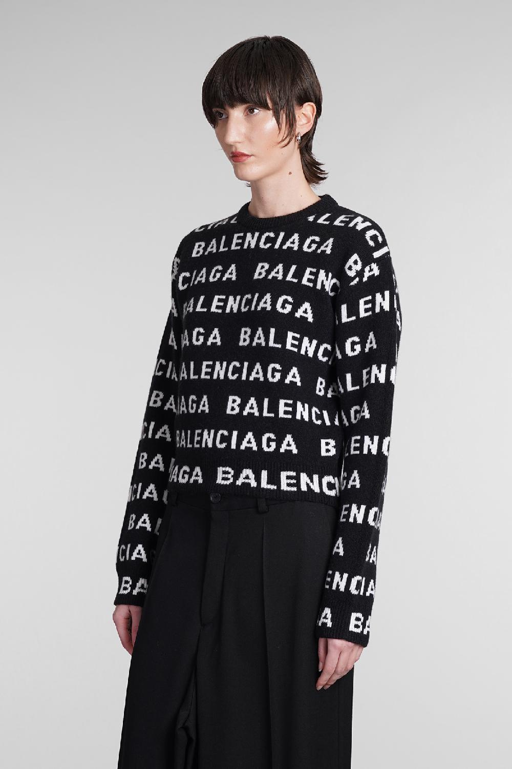 Deliberti Balenciaga Maglia in lana nera cod. 393401 - Deliberti The Luxury Shopping I Più Venduti