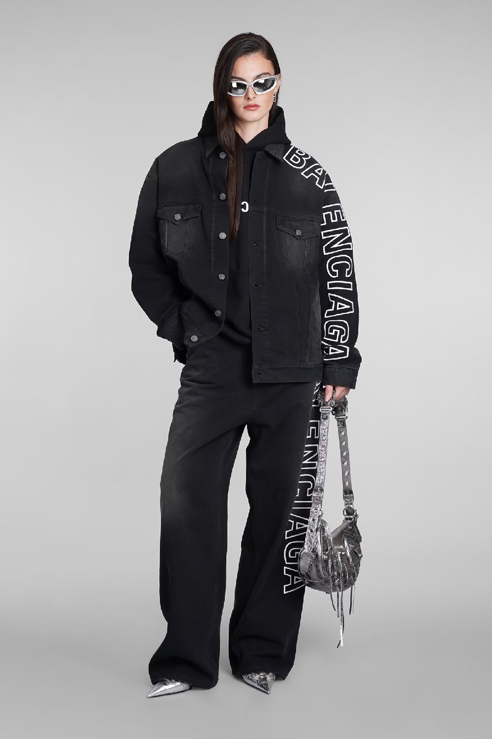 Deliberti Balenciaga Giacche denim in cotone nero cod. 390878 - Deliberti The Luxury Shopping Negozio
