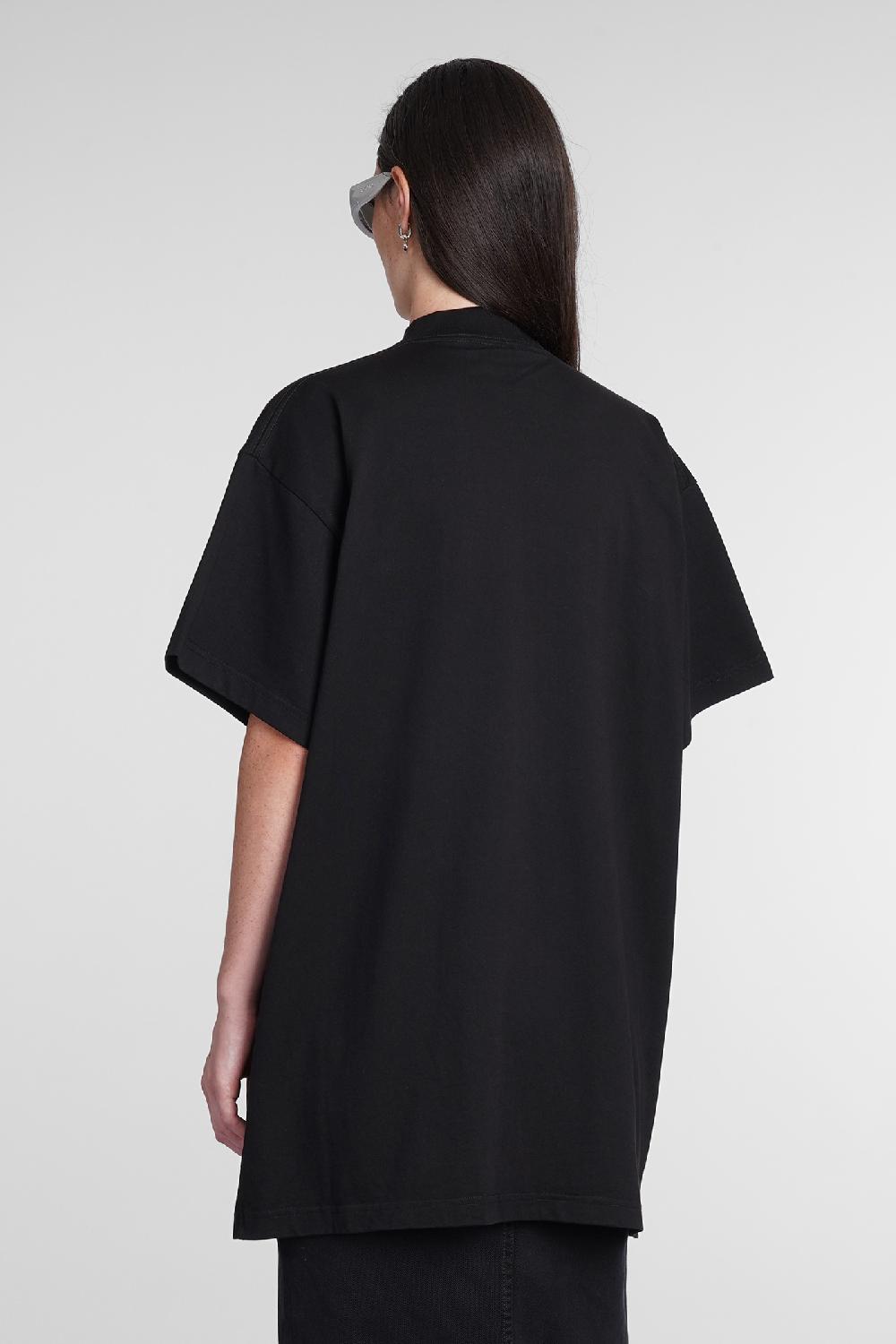 Deliberti Balenciaga T-shirt in cotone nero cod. 386203 - Deliberti The Luxury Shopping In Saldo