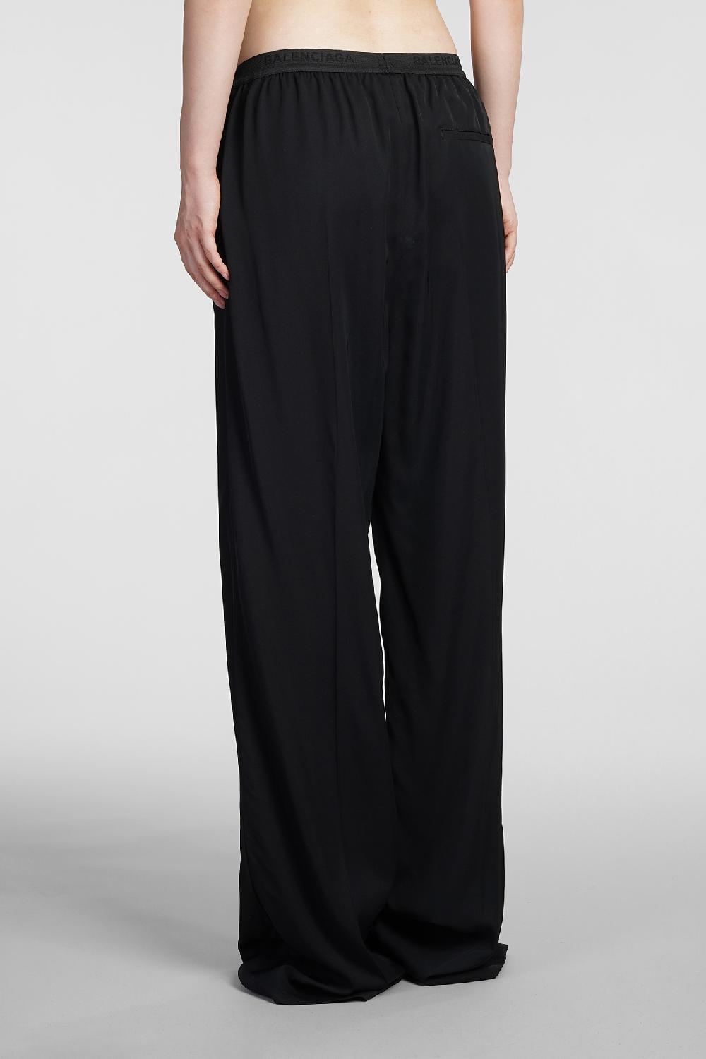 Deliberti Balenciaga Pantalone in viscosa nera cod. 383719 - Deliberti The Luxury Shopping Nuova