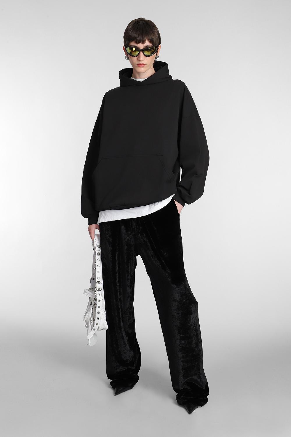 Deliberti Balenciaga Felpa in cotone nero cod. 381740 - Deliberti The Luxury Shopping Italia