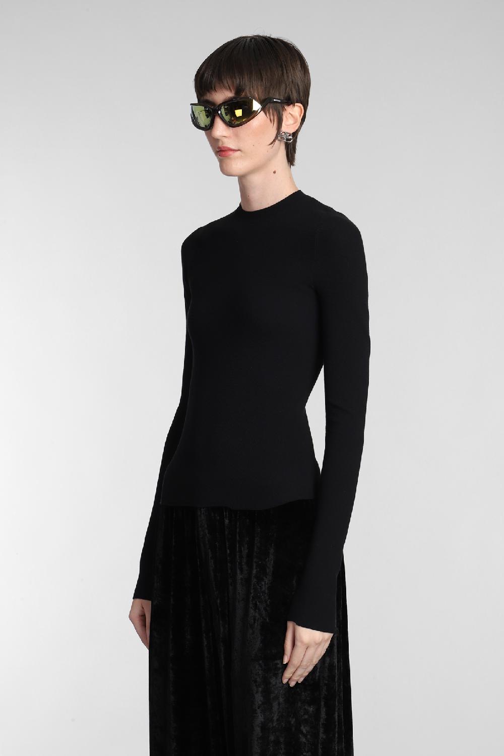 Deliberti Balenciaga Topwear in cotone nero cod. 381741 - Deliberti The Luxury Shopping 2025
