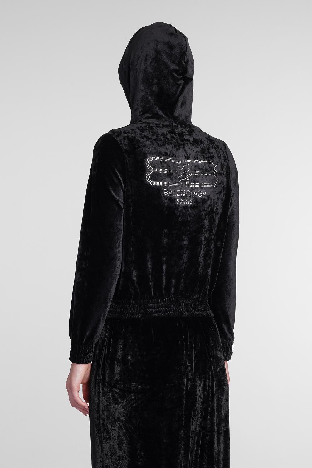 Deliberti Balenciaga Felpa in viscosa nera cod. 386190 - Deliberti The Luxury Shopping Vendita