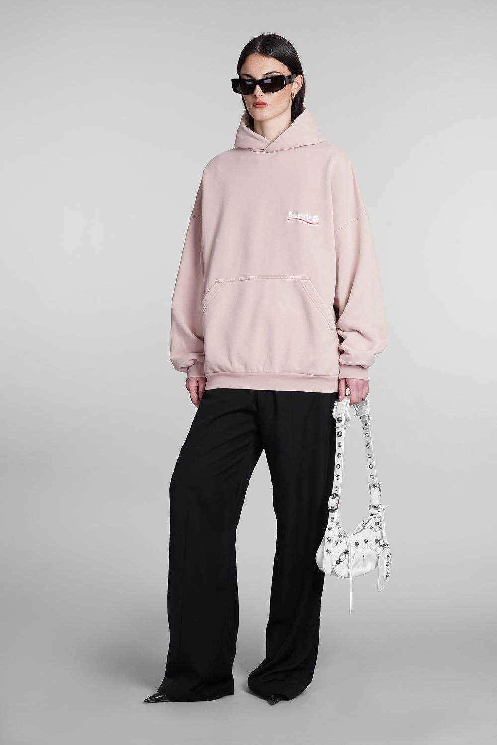 Deliberti Balenciaga Felpa in cotone rosa cod. 393399 - Deliberti The Luxury Shopping Soddisfazione Garantita