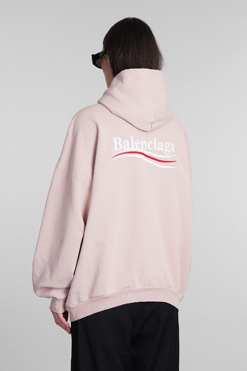 Deliberti Balenciaga Felpa in cotone rosa cod. 393399 - Deliberti The Luxury Shopping Soddisfazione Garantita
