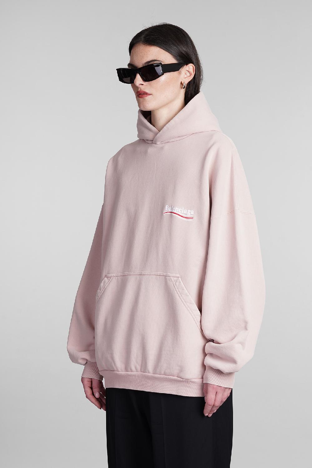 Deliberti Balenciaga Felpa in cotone rosa cod. 393399 - Deliberti The Luxury Shopping Soddisfazione Garantita
