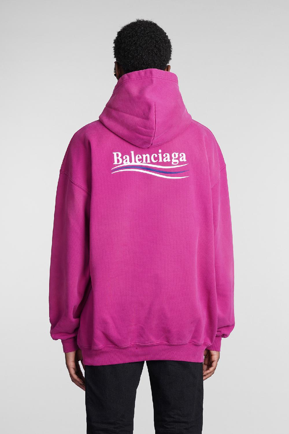 Deliberti Balenciaga Felpa in cotone rosa cod. 354291 - Deliberti The Luxury Shopping Negozi Online