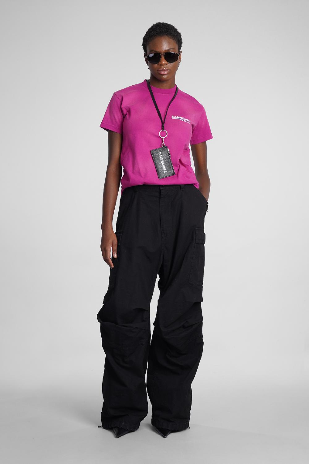 Deliberti Balenciaga T-shirt in cotone rosa cod. 354293 - Deliberti The Luxury Shopping Consegna Veloce