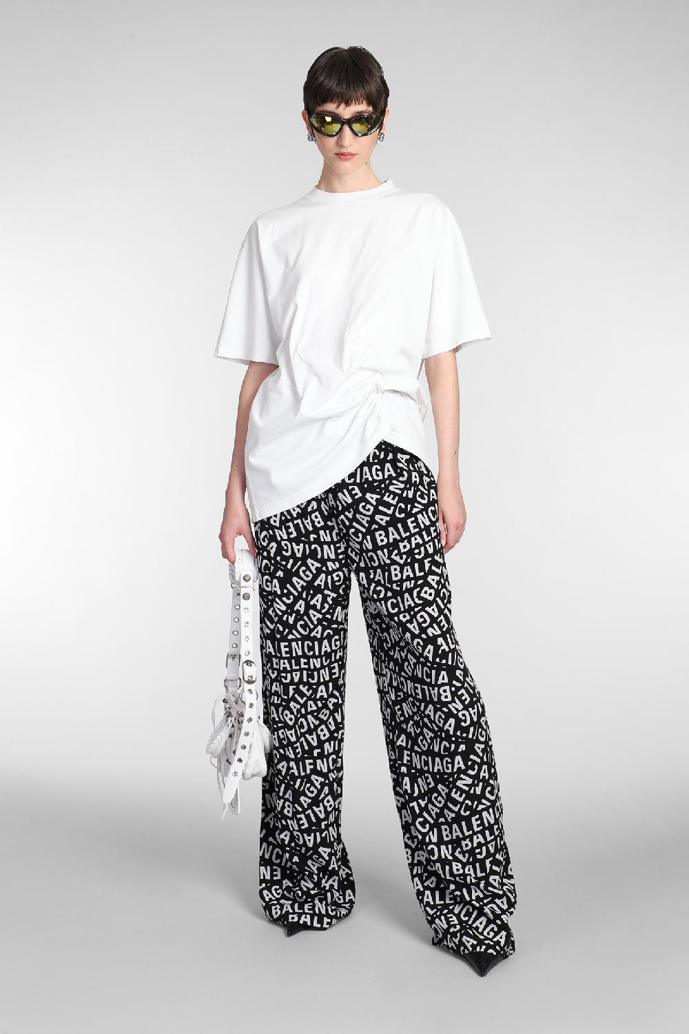 Deliberti Balenciaga T-shirt in cotone bianco cod. 381738 - Deliberti The Luxury Shopping Fino Al -60%