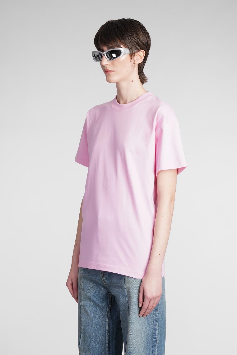 Deliberti Balenciaga T-shirt in cotone rosa cod. 375667 - Deliberti The Luxury Shopping Shopping Online