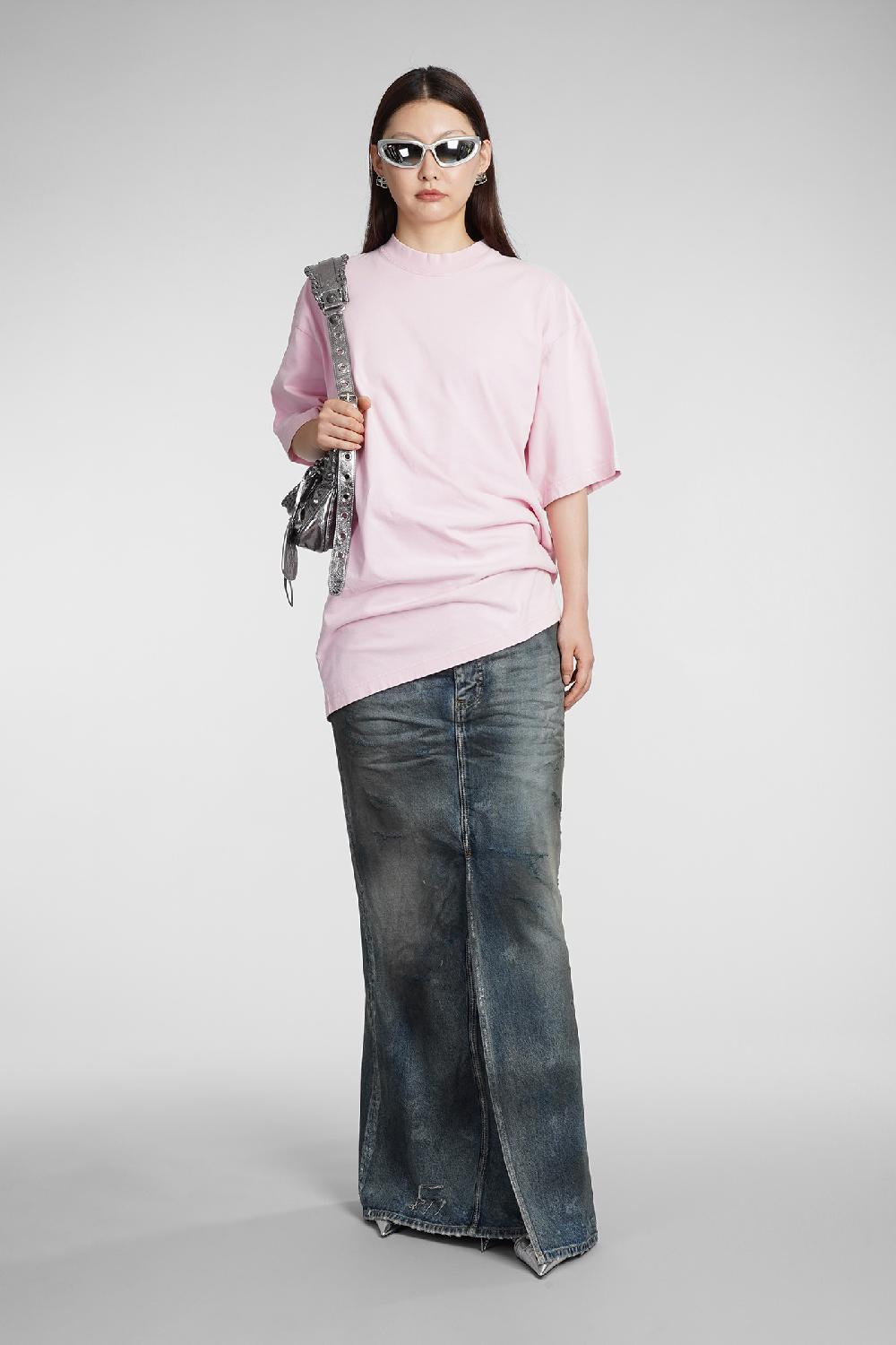 Deliberti Balenciaga T-shirt in cotone rosa cod. 383710 - Deliberti The Luxury Shopping Convenienza