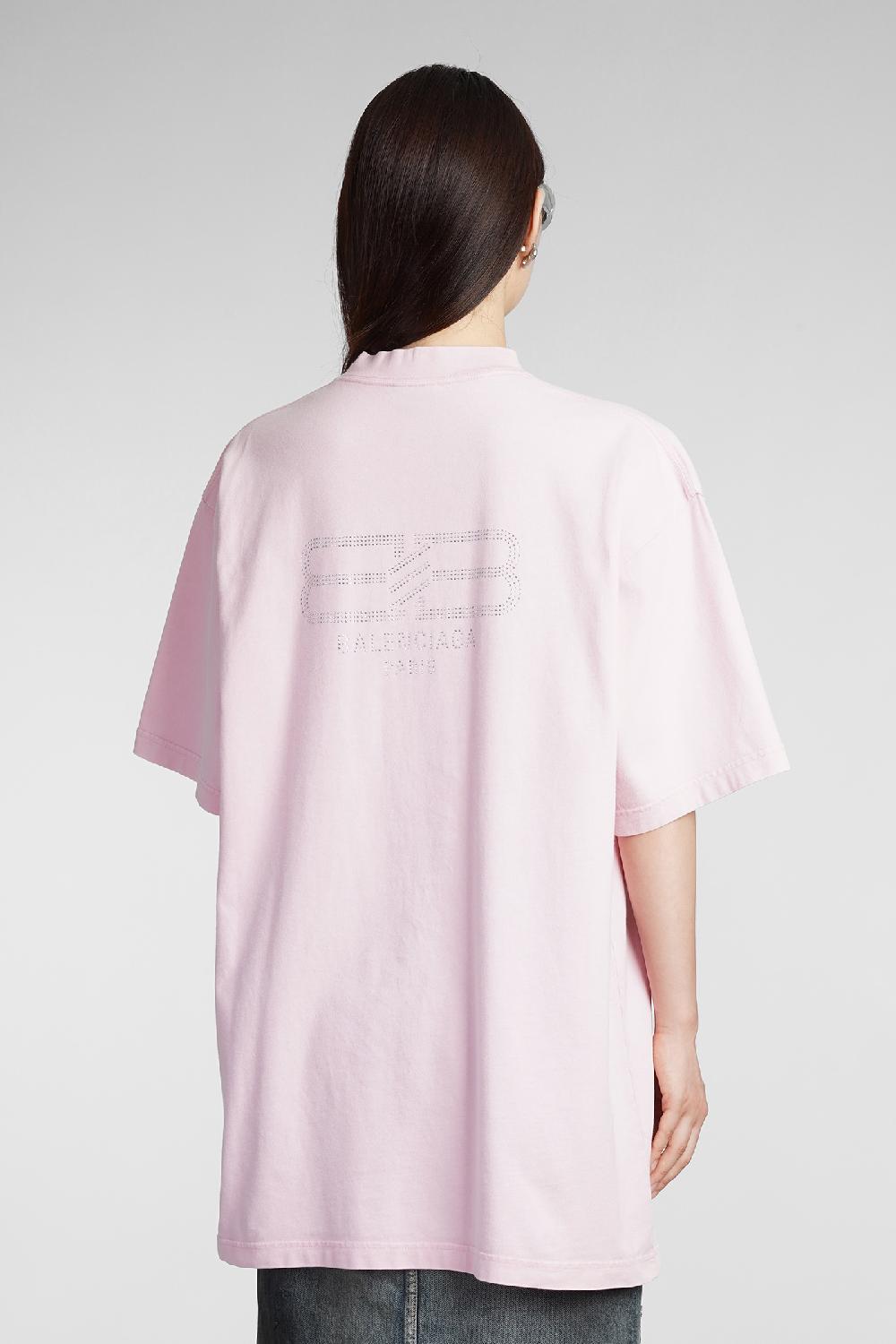 Deliberti Balenciaga T-shirt in cotone rosa cod. 383710 - Deliberti The Luxury Shopping Convenienza