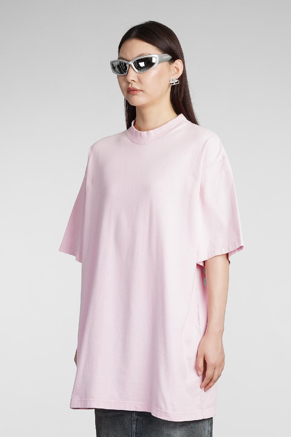 Deliberti Balenciaga T-shirt in cotone rosa cod. 383710 - Deliberti The Luxury Shopping Convenienza
