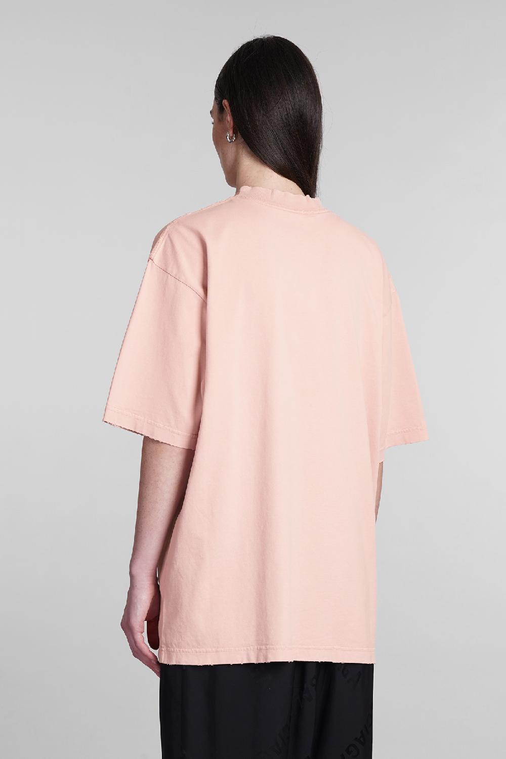 Deliberti Balenciaga T-shirt in cotone rosa cod. 394990 - Deliberti The Luxury Shopping Presa
