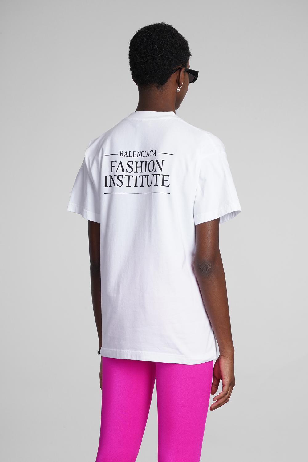 Deliberti Balenciaga T-shirt in cotone bianco cod. 354290 - Deliberti The Luxury Shopping Offerta