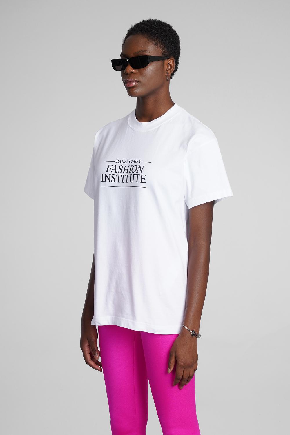 Deliberti Balenciaga T-shirt in cotone bianco cod. 354290 - Deliberti The Luxury Shopping Offerta
