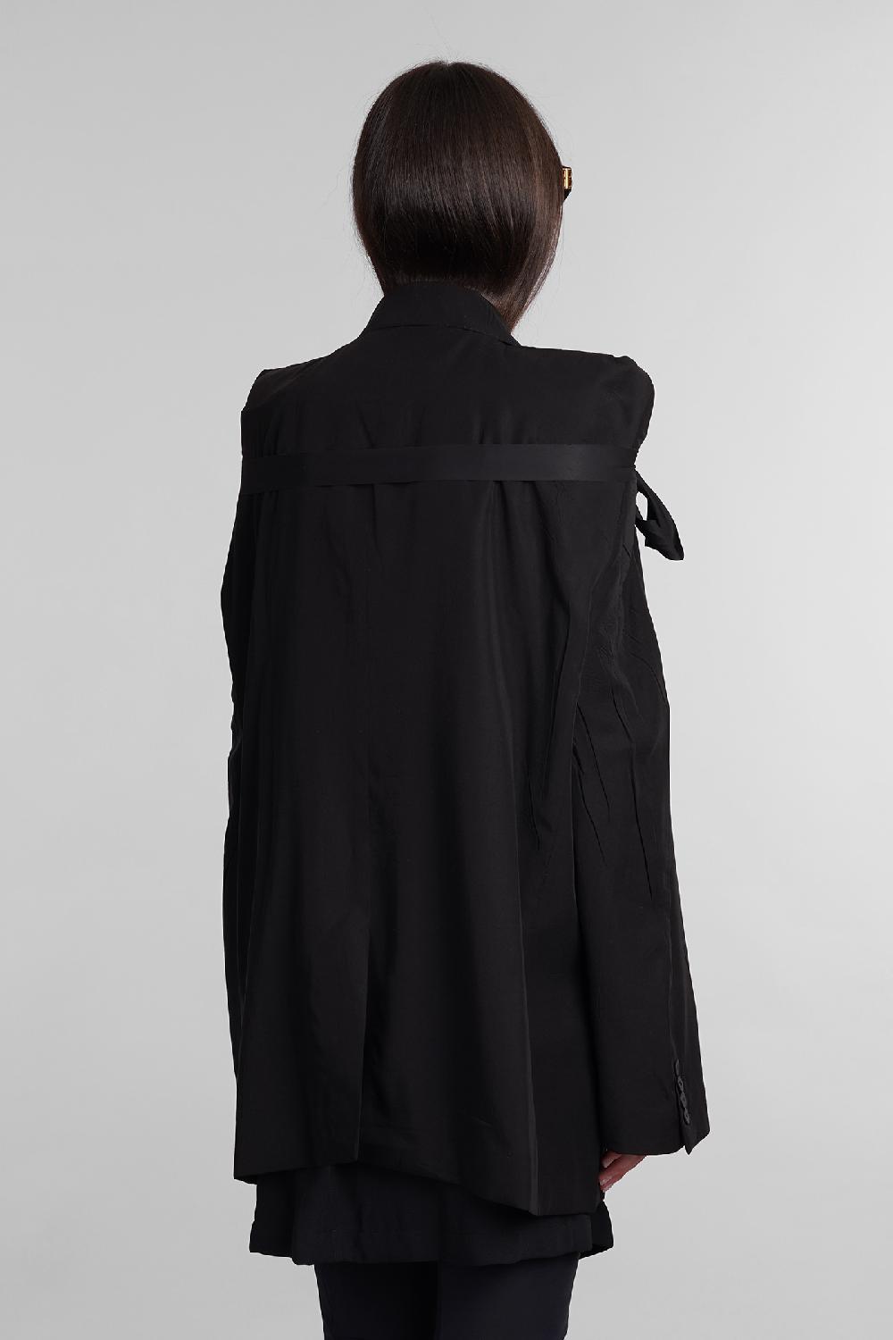 Deliberti Balenciaga Blazer in lyocell nero cod. 406058 - Deliberti The Luxury Shopping Outlet