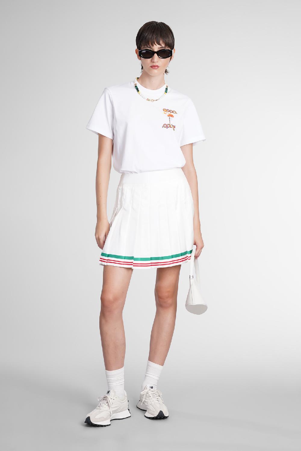Deliberti Casablanca T-shirt in cotone bianco cod. 387112 - Deliberti The Luxury Shopping In Vendita