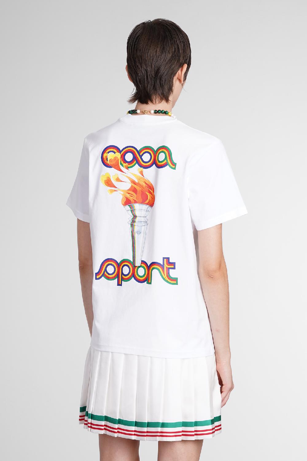 Deliberti Casablanca T-shirt in cotone bianco cod. 387112 - Deliberti The Luxury Shopping In Vendita