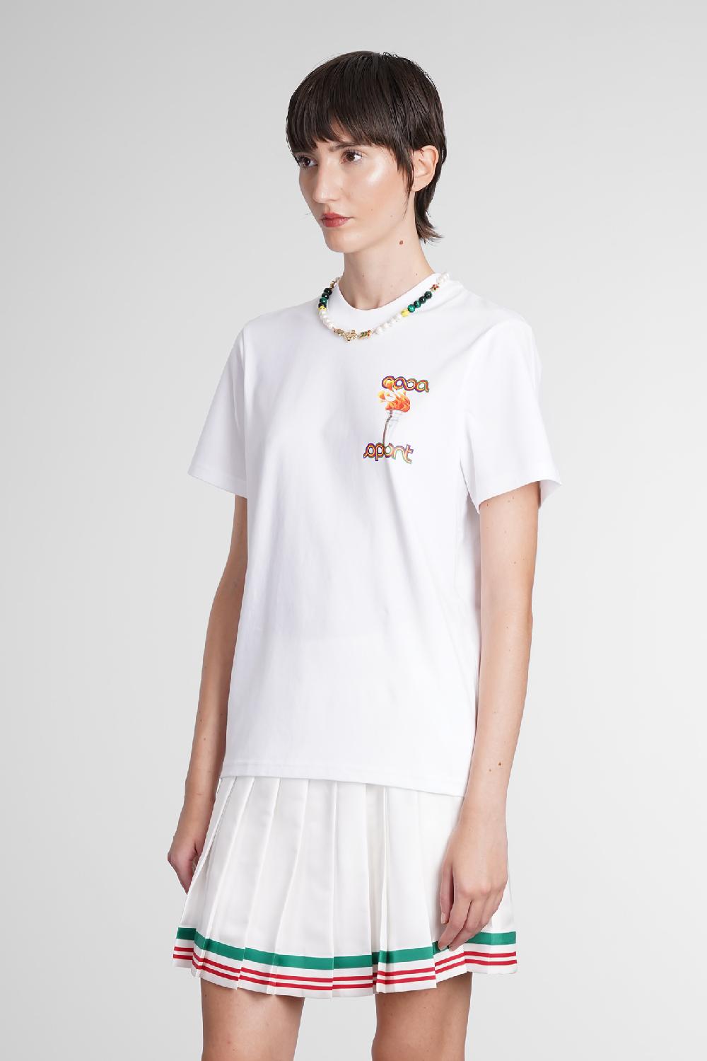 Deliberti Casablanca T-shirt in cotone bianco cod. 387112 - Deliberti The Luxury Shopping In Vendita