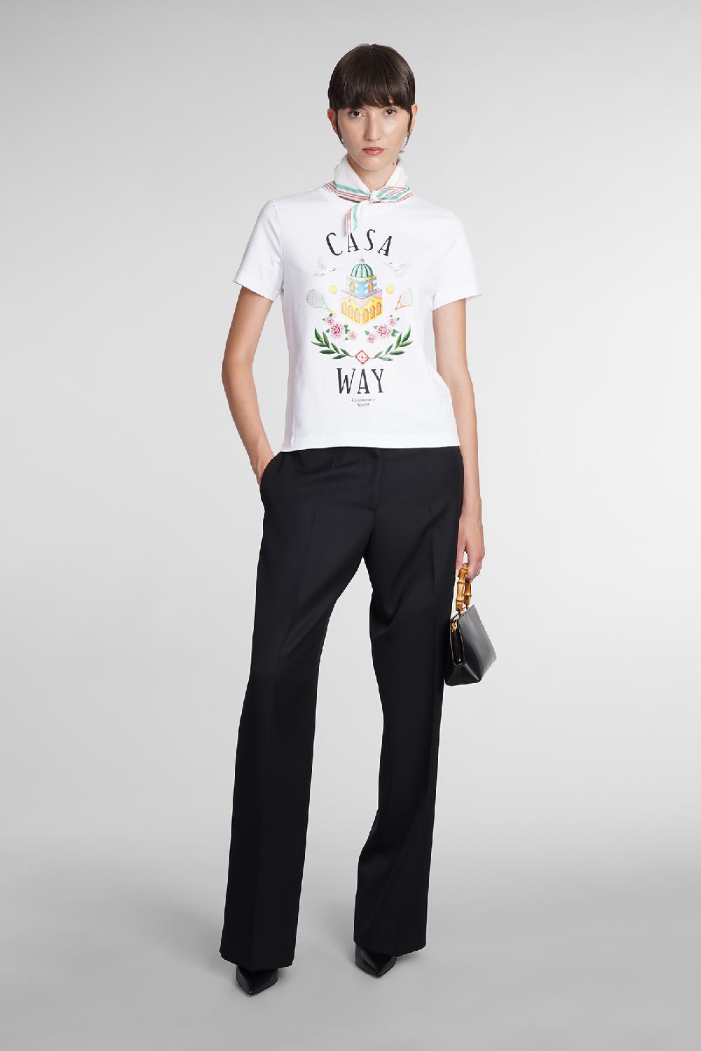 Deliberti Casablanca T-shirt in cotone bianco cod. 384891 - Deliberti The Luxury Shopping Saldi