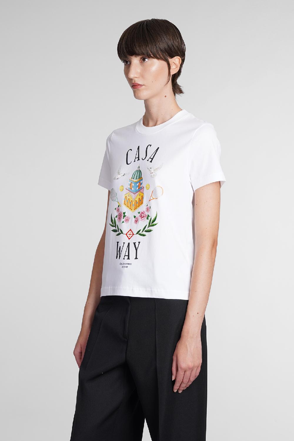 Deliberti Casablanca T-shirt in cotone bianco cod. 384891 - Deliberti The Luxury Shopping Saldi