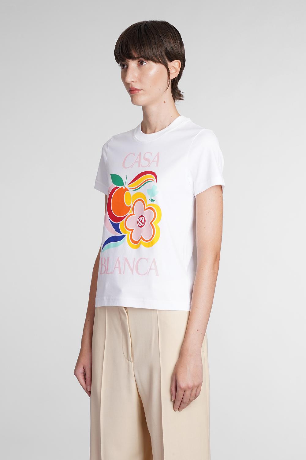 Deliberti Casablanca T-shirt in cotone bianco cod. 384569 - Deliberti The Luxury Shopping Offerte
