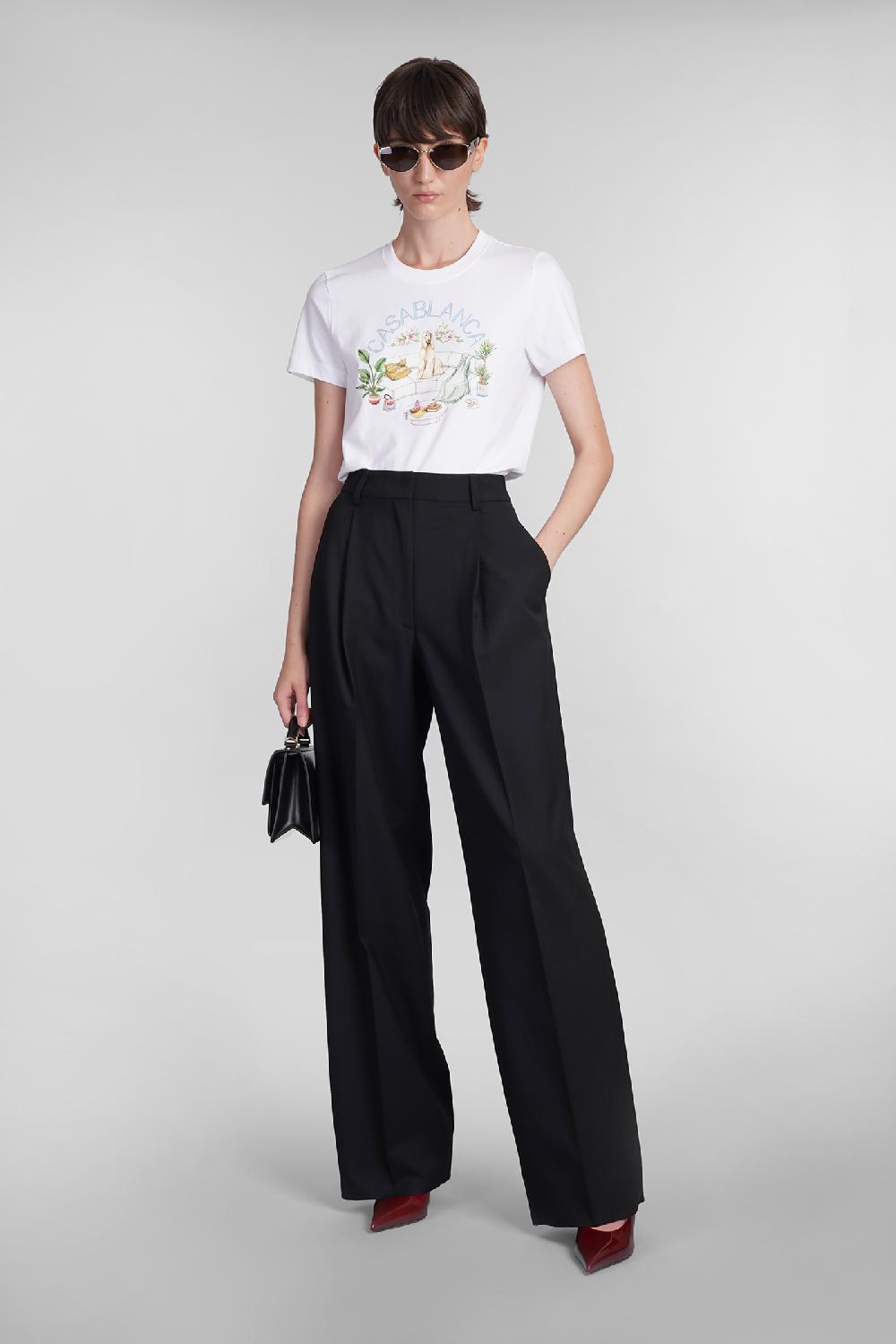 Deliberti Casablanca T-shirt in cotone bianco cod. 402439 - Deliberti The Luxury Shopping I Più Venduti
