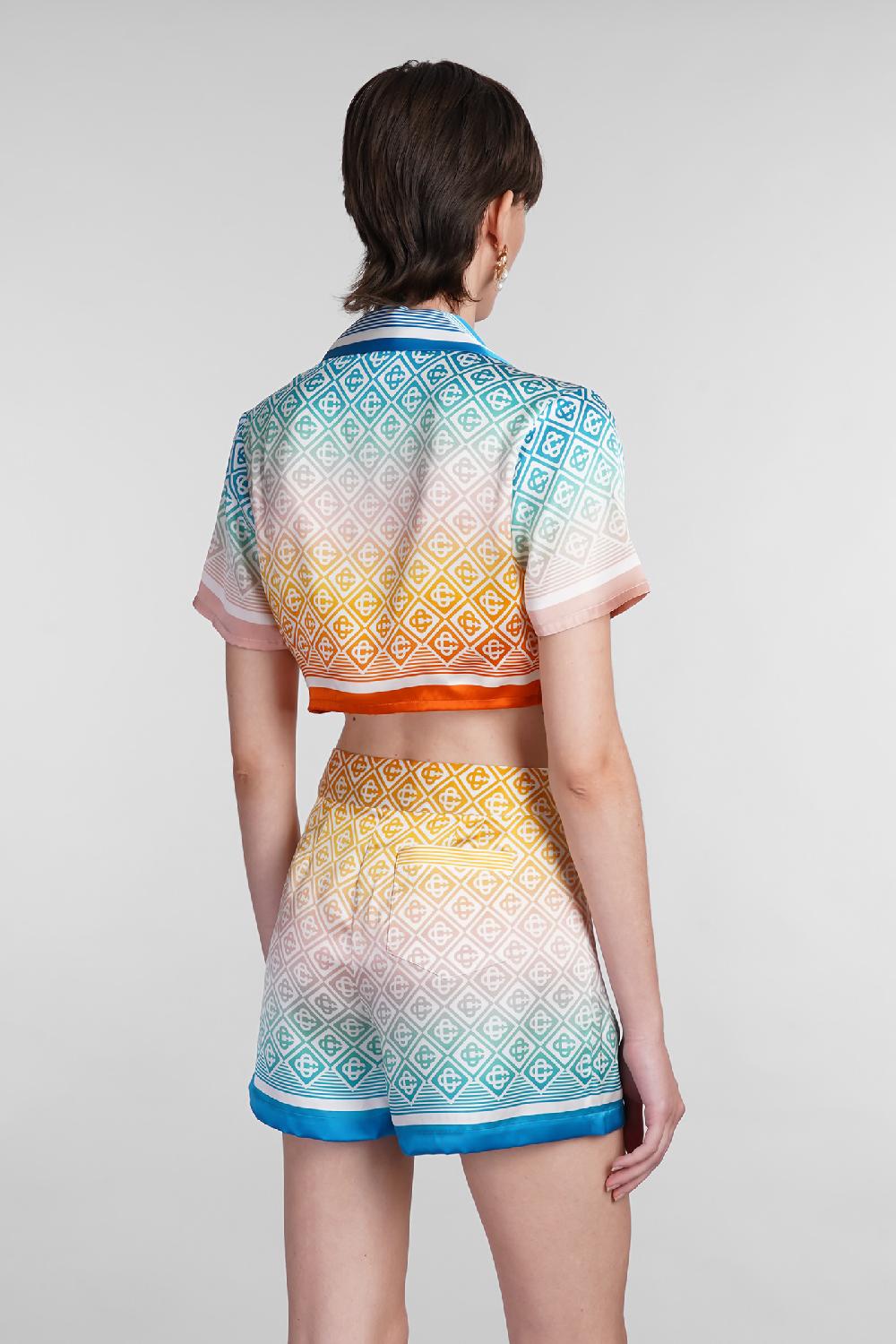 Deliberti Casablanca Camicia in seta multicolor cod. 402443 - Deliberti The Luxury Shopping Nuova