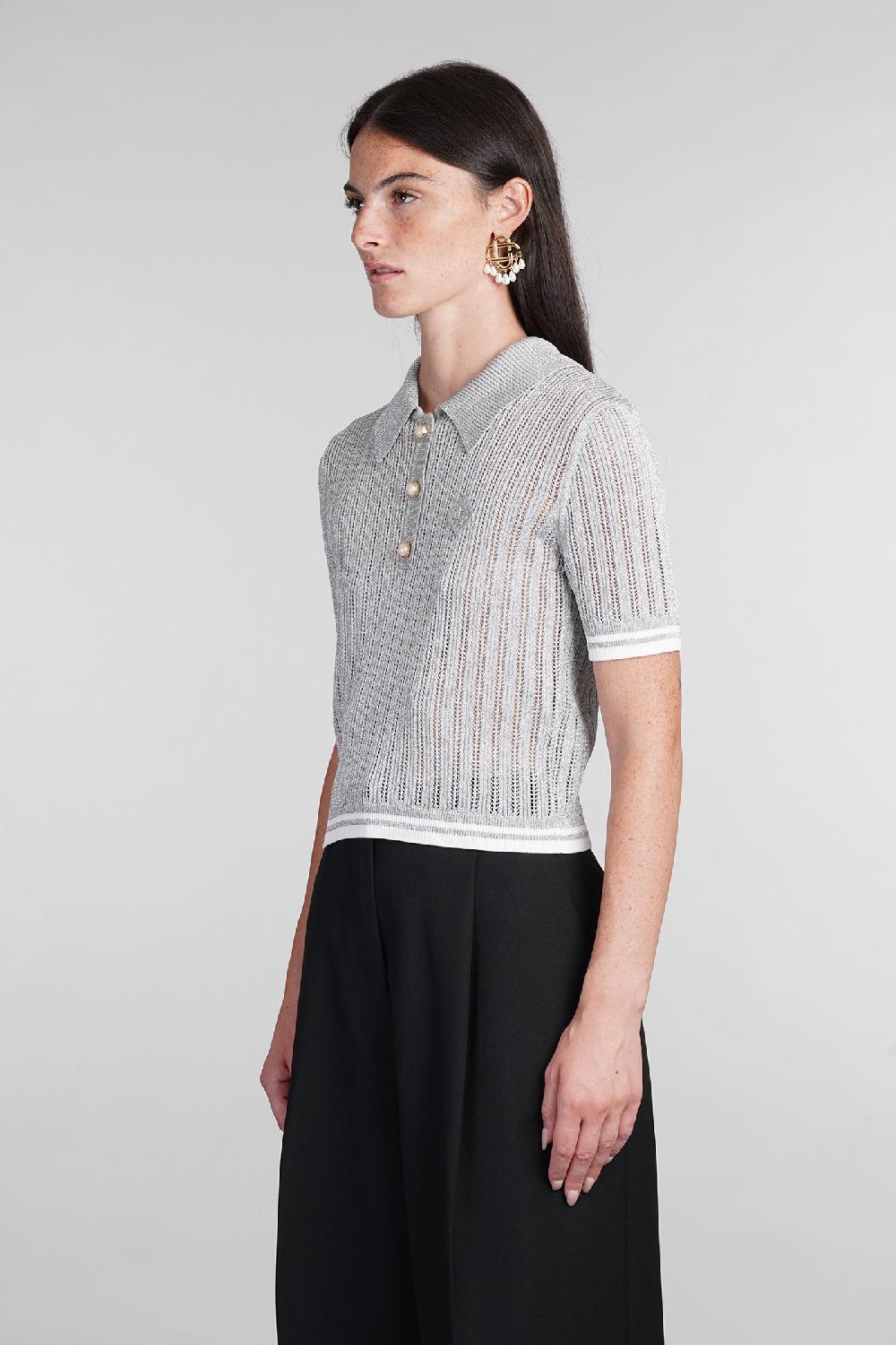 Deliberti Casablanca Polo in viscosa grigia cod. 404113 - Deliberti The Luxury Shopping Italia