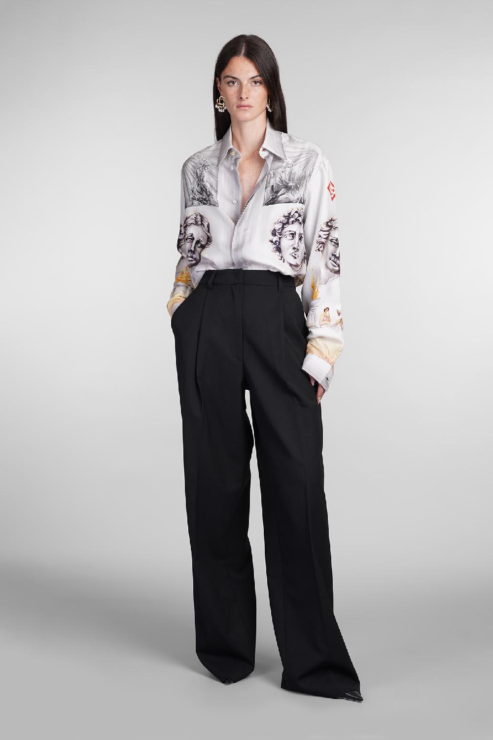 Deliberti Casablanca Camicia in seta grigia cod. 404996 - Deliberti The Luxury Shopping In Linea