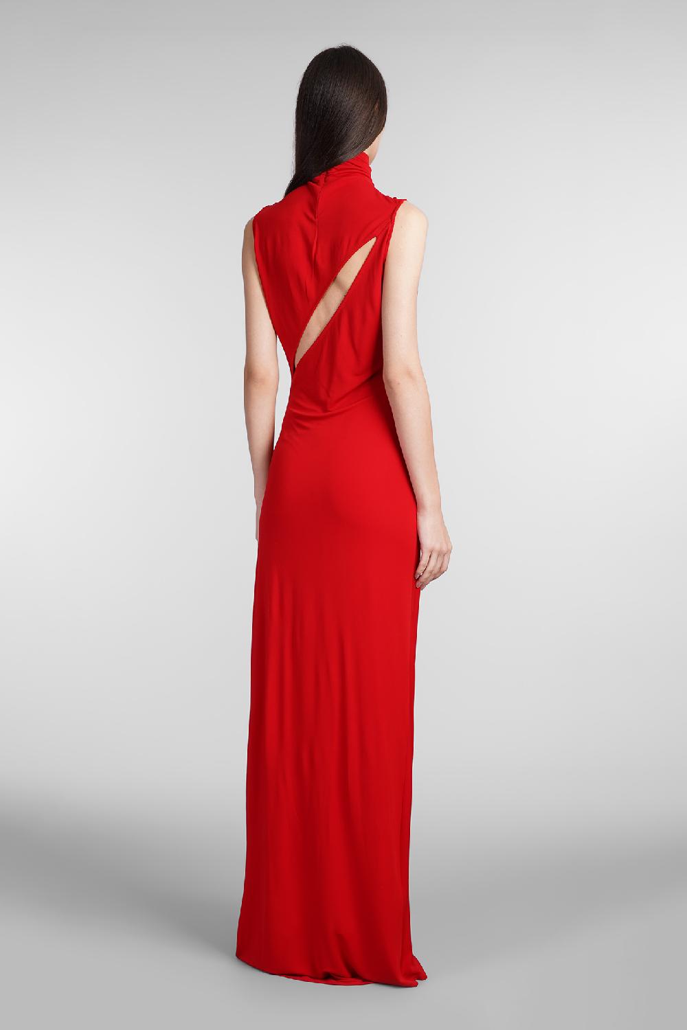 Deliberti Casablanca Abito in viscosa rossa cod. 409062 - Deliberti The Luxury Shopping Qualità