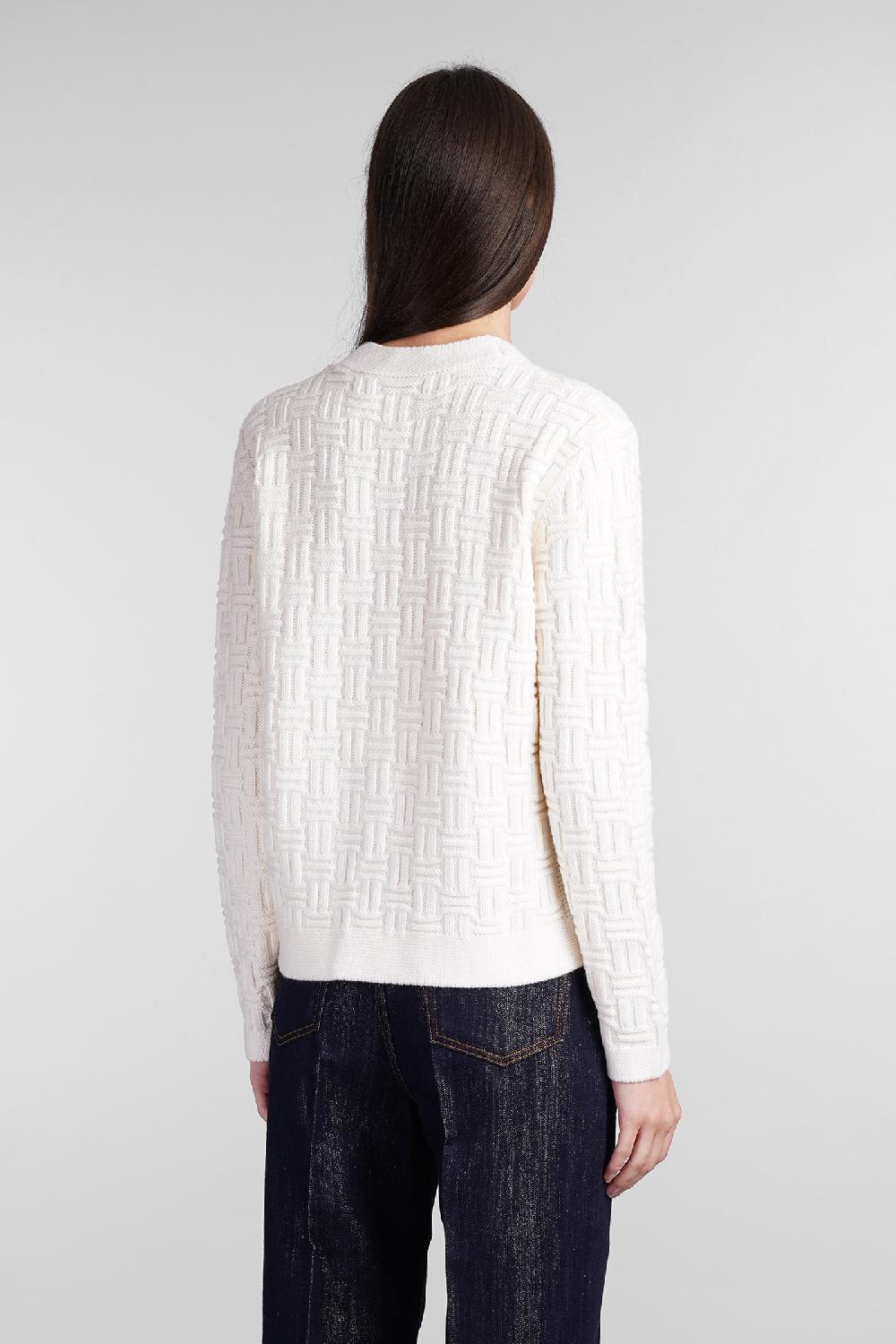 Deliberti Casablanca Cardigan in lana beige cod. 409064 - Deliberti The Luxury Shopping Pezzi Unici