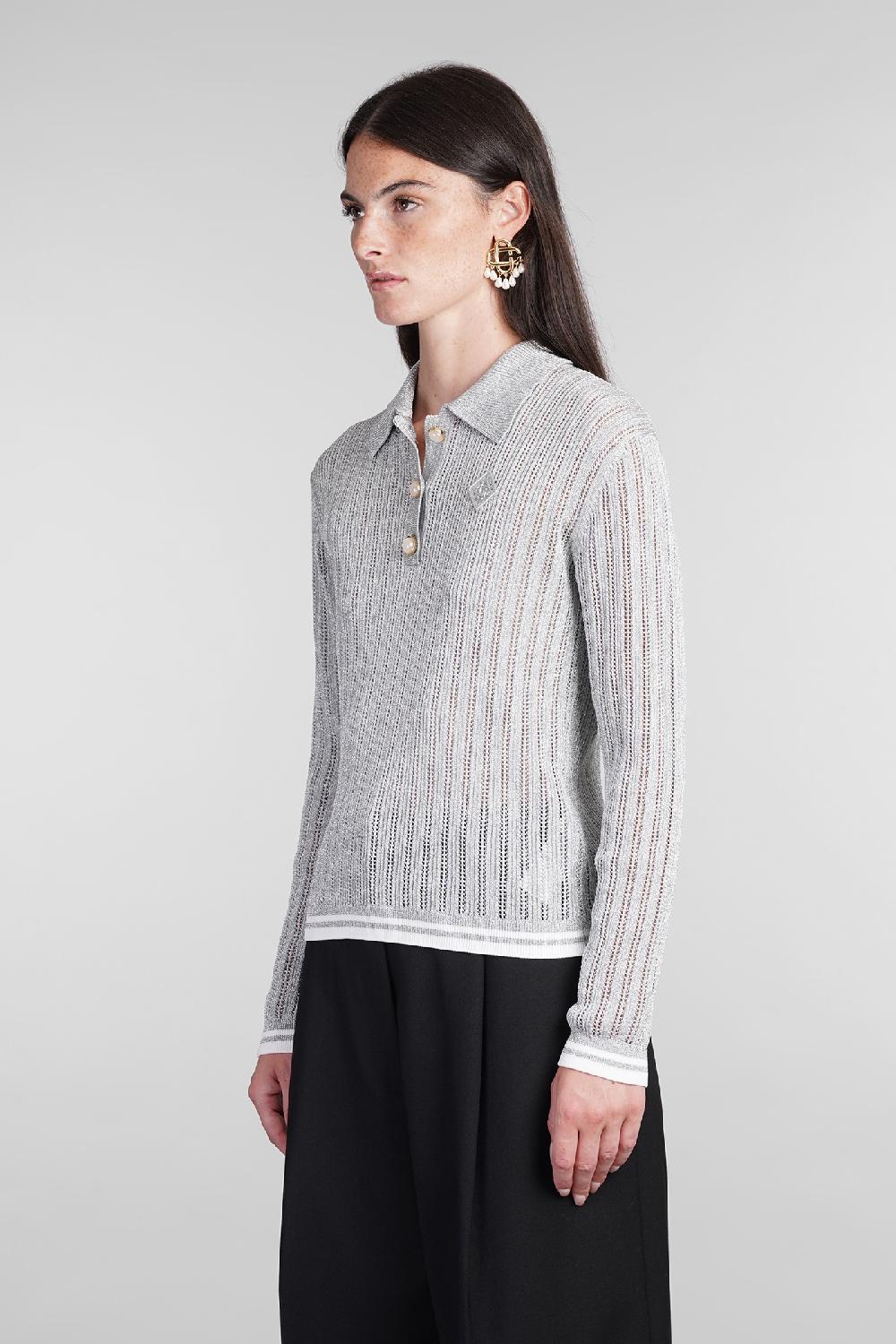 Deliberti Casablanca Polo in viscosa grigia cod. 405000 - Deliberti The Luxury Shopping Soddisfazione Garantita