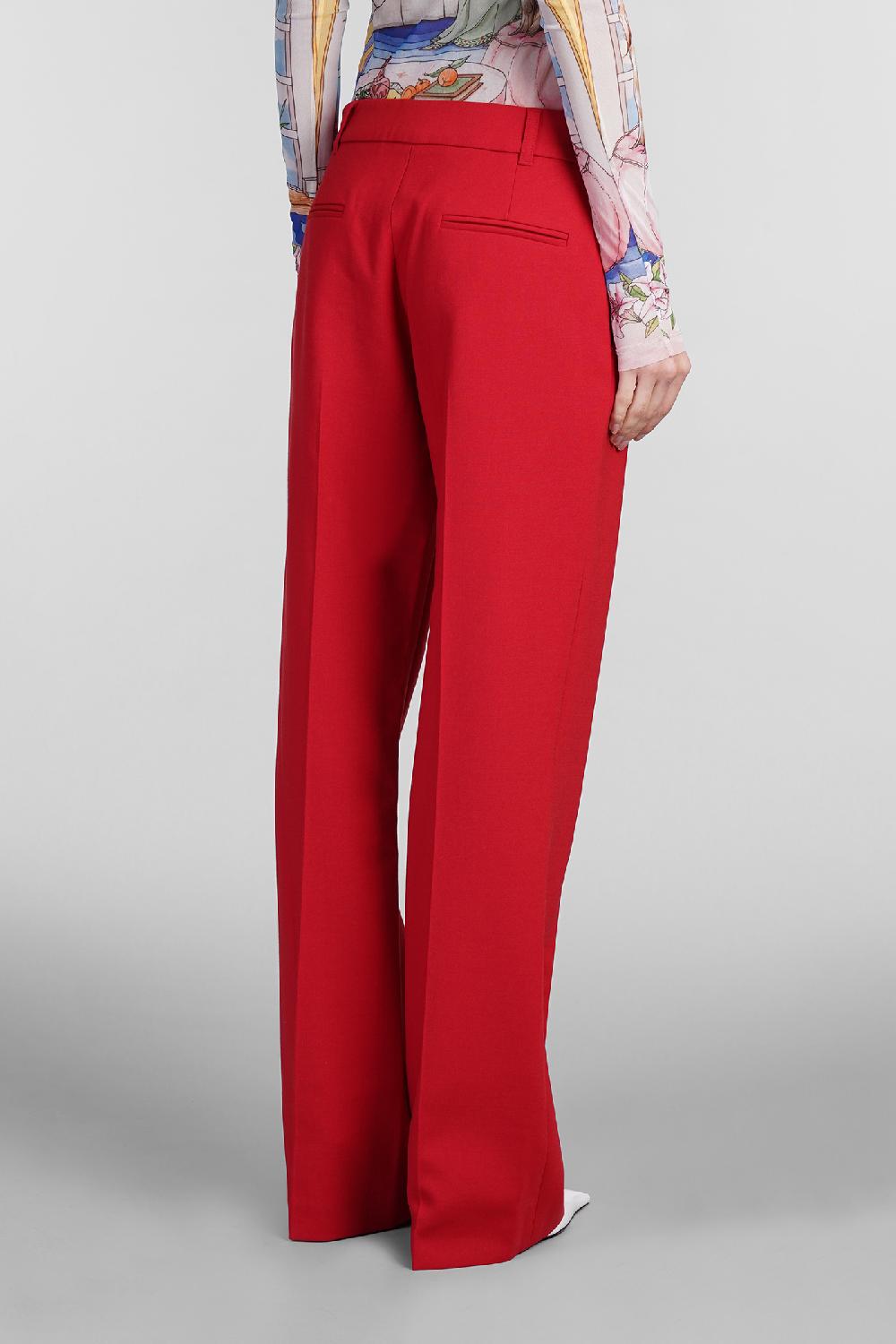 Deliberti Casablanca Pantalone in lana rossa cod. 409066 - Deliberti The Luxury Shopping Acquista Ora
