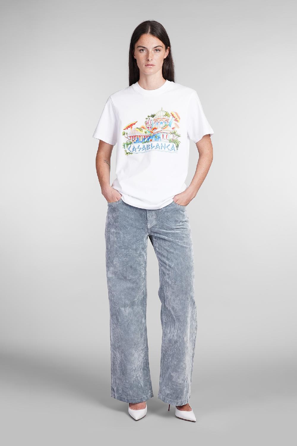 Deliberti Casablanca T-shirt in cotone bianco cod. 403114 - Deliberti The Luxury Shopping Consegna Veloce