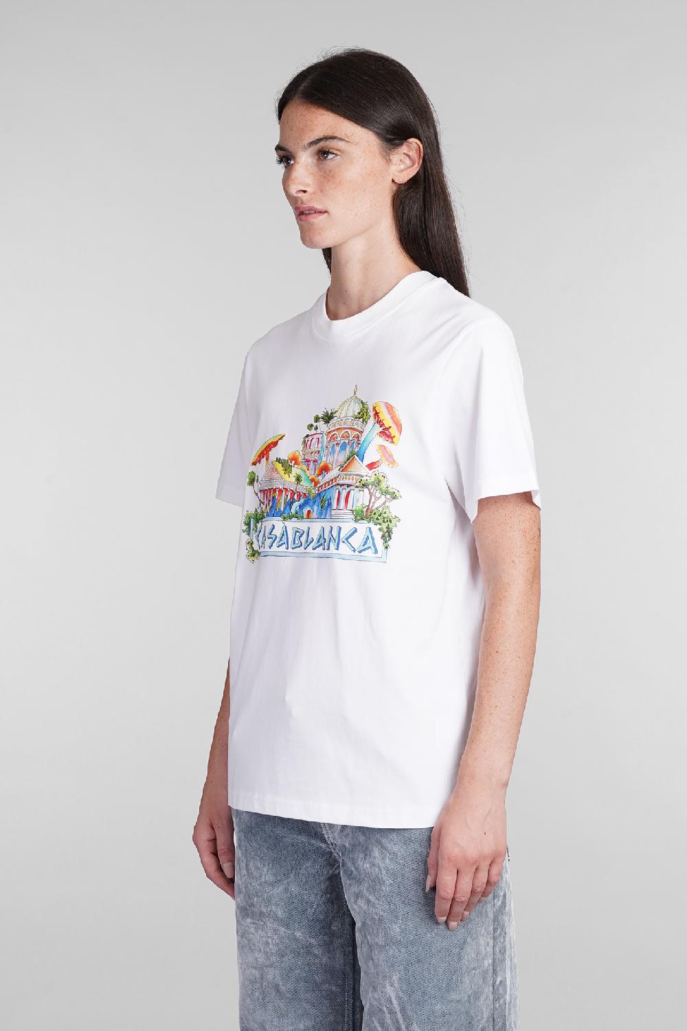 Deliberti Casablanca T-shirt in cotone bianco cod. 403114 - Deliberti The Luxury Shopping Consegna Veloce