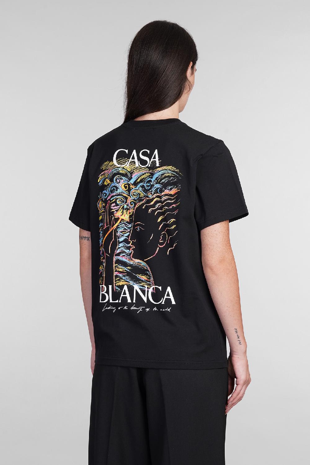 Deliberti Casablanca T-shirt in cotone nero cod. 403115 - Deliberti The Luxury Shopping Promozione Limitata