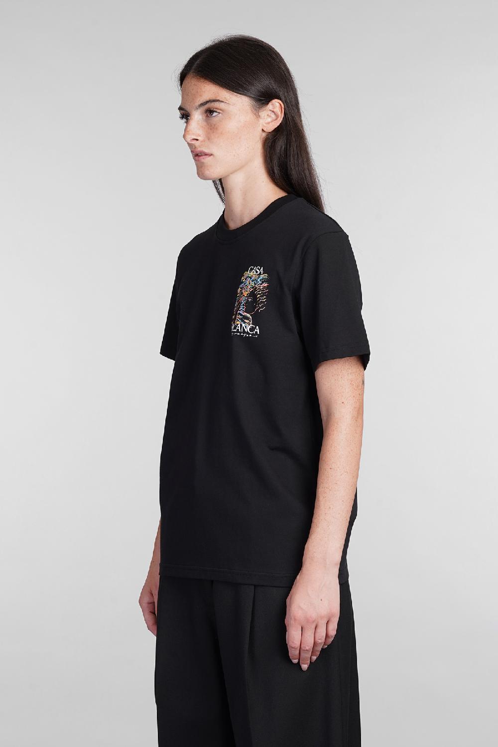 Deliberti Casablanca T-shirt in cotone nero cod. 403115 - Deliberti The Luxury Shopping Promozione Limitata