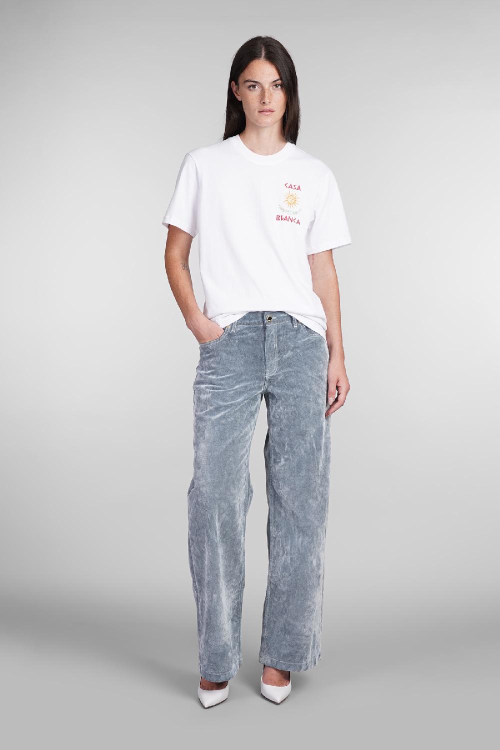 Deliberti Casablanca T-shirt in cotone bianco cod. 403116 - Deliberti The Luxury Shopping Fino Al -60%