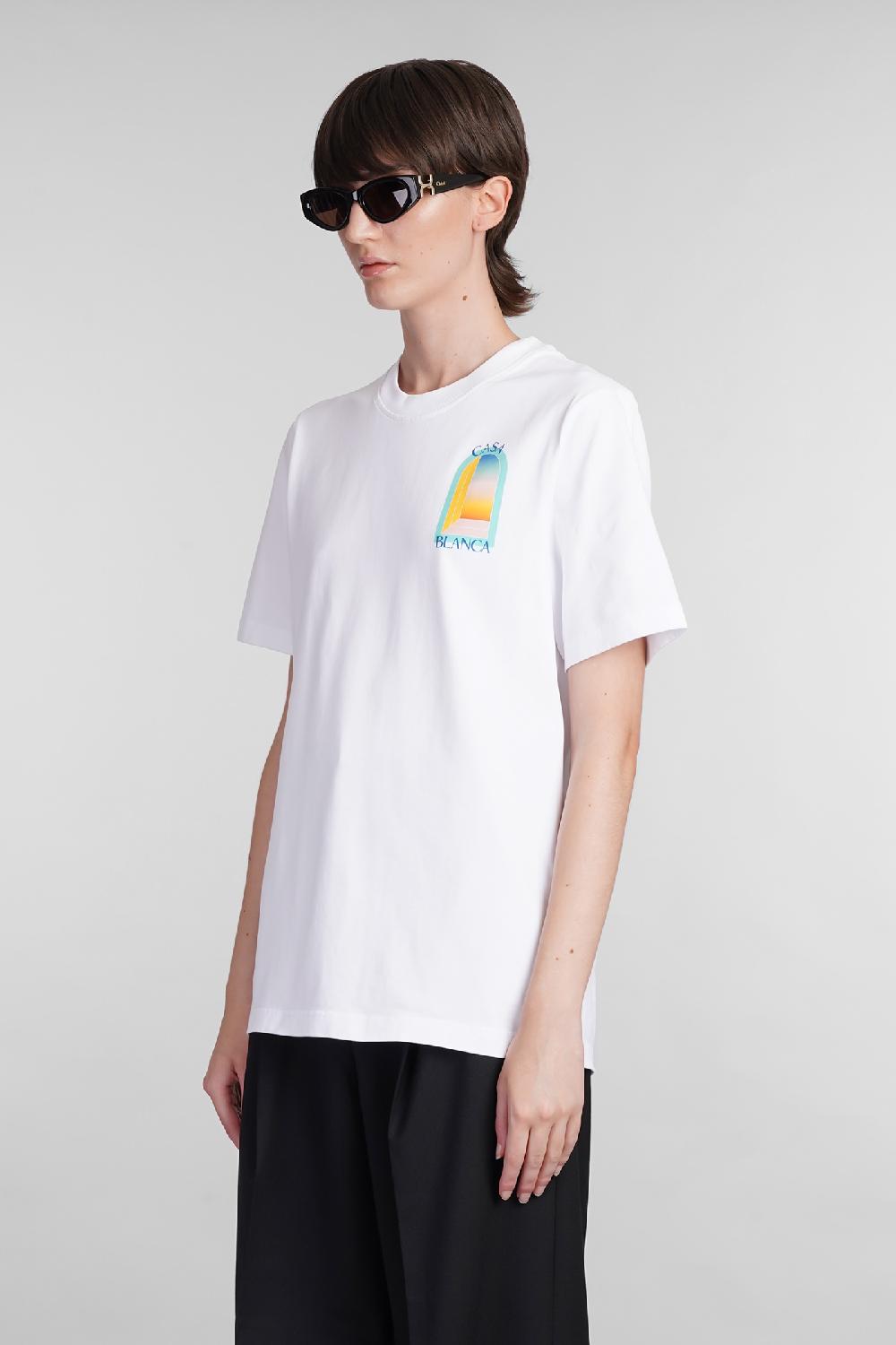 Deliberti Casablanca T-shirt in cotone bianco cod. 402434 - Deliberti The Luxury Shopping Affare Del Giorno