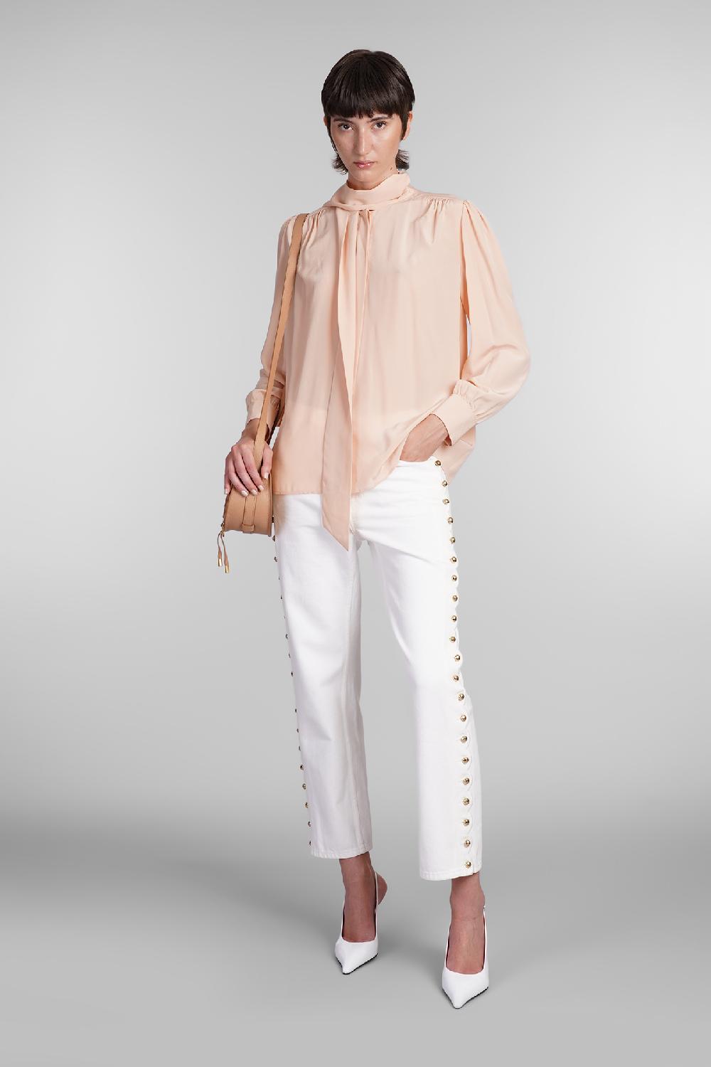 Deliberti Chloé Camicia in seta rosa cod. 404206 - Deliberti The Luxury Shopping Online