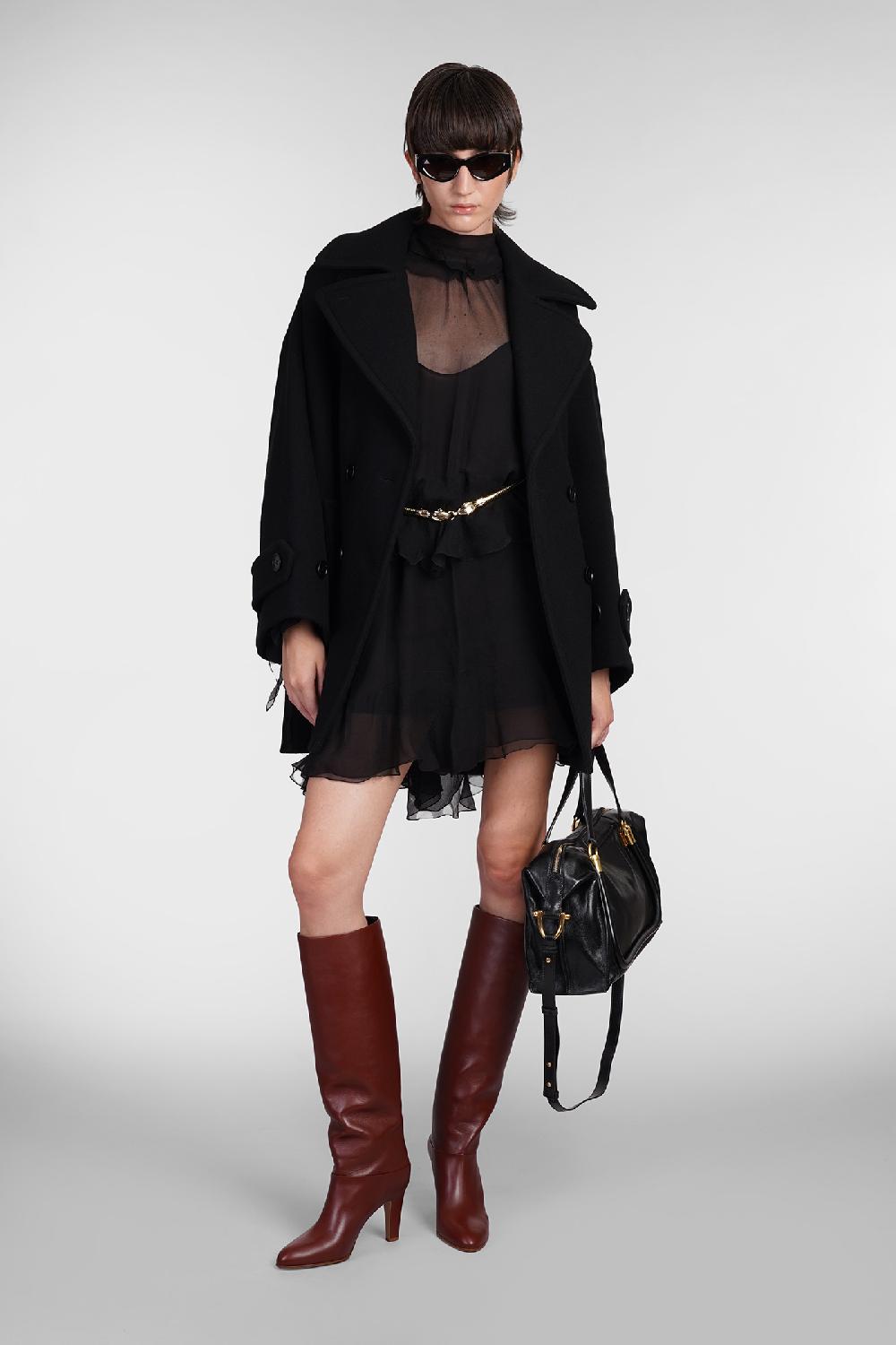 Deliberti Chloé Cappotto in lana nera cod. 406242 - Deliberti The Luxury Shopping Offerte