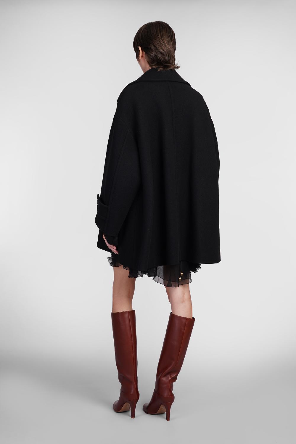 Deliberti Chloé Cappotto in lana nera cod. 406242 - Deliberti The Luxury Shopping Offerte
