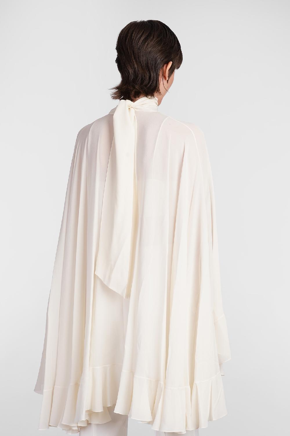 Deliberti Chloé Blusa in seta beige cod. 406244 - Deliberti The Luxury Shopping Vendita Economica
