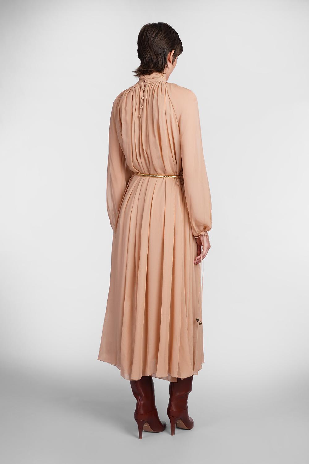 Deliberti Chloé Abito in seta rosa cod. 406245 - Deliberti The Luxury Shopping Saldi Di Fabbrica
